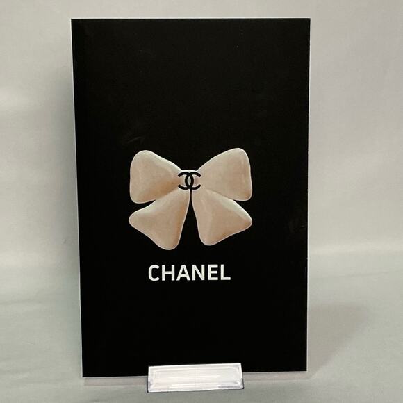CHANEL Black & White Ribbon Notebook - Picture 1 of 5